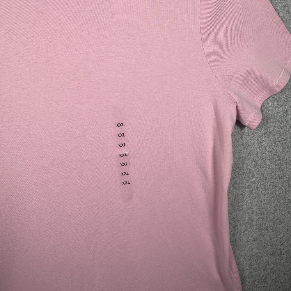 NWT Jones New York Sport XXL Women Top Pink Tee Short Sleeve Basic Solid Cotton - Picture 4 of 11